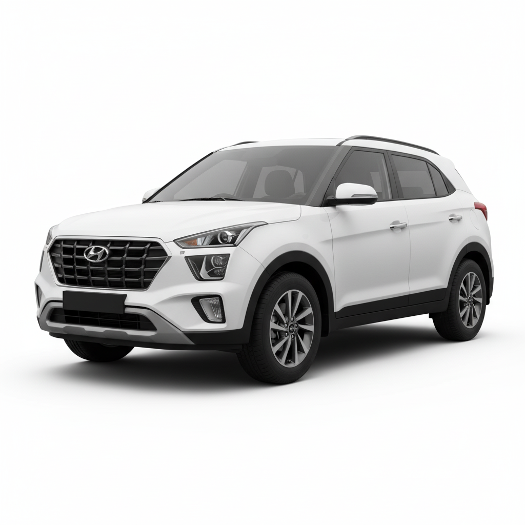 Hyundai Creta interior rental car Morocco