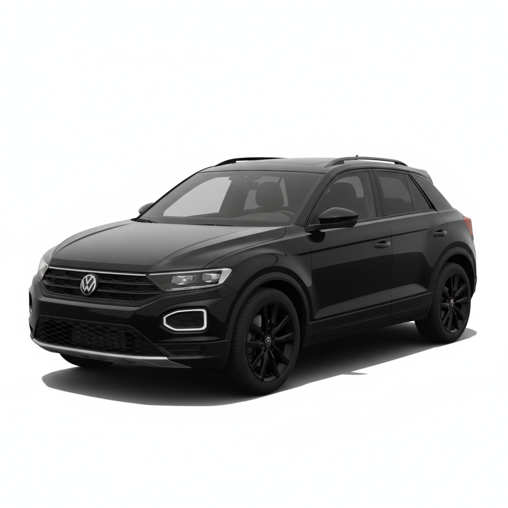 Volkswagen T-Roc Black car rental Morocco Prof-Car